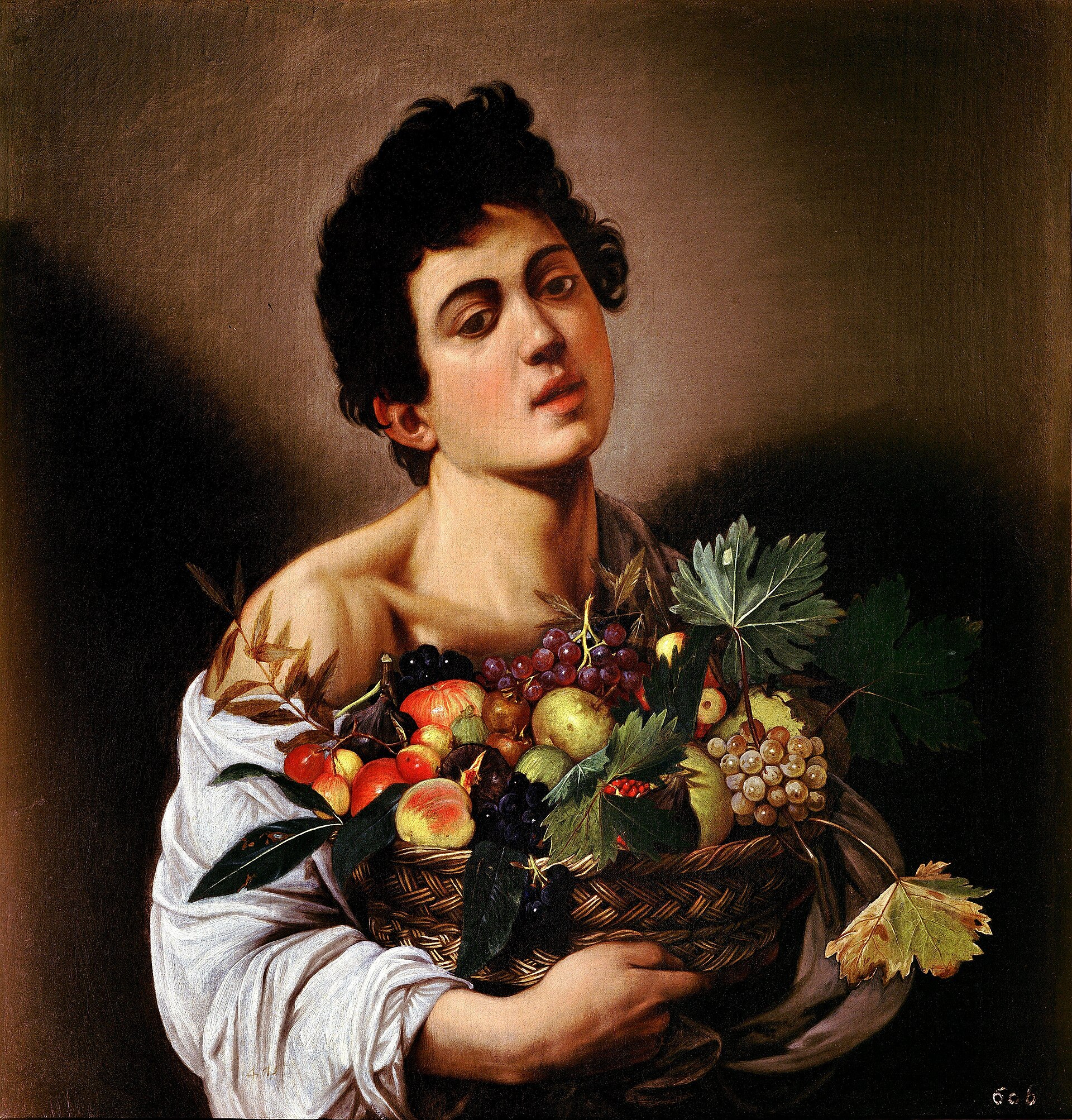 Giovane con canestra di frutta di Caravaggio alla Galleria Borghese