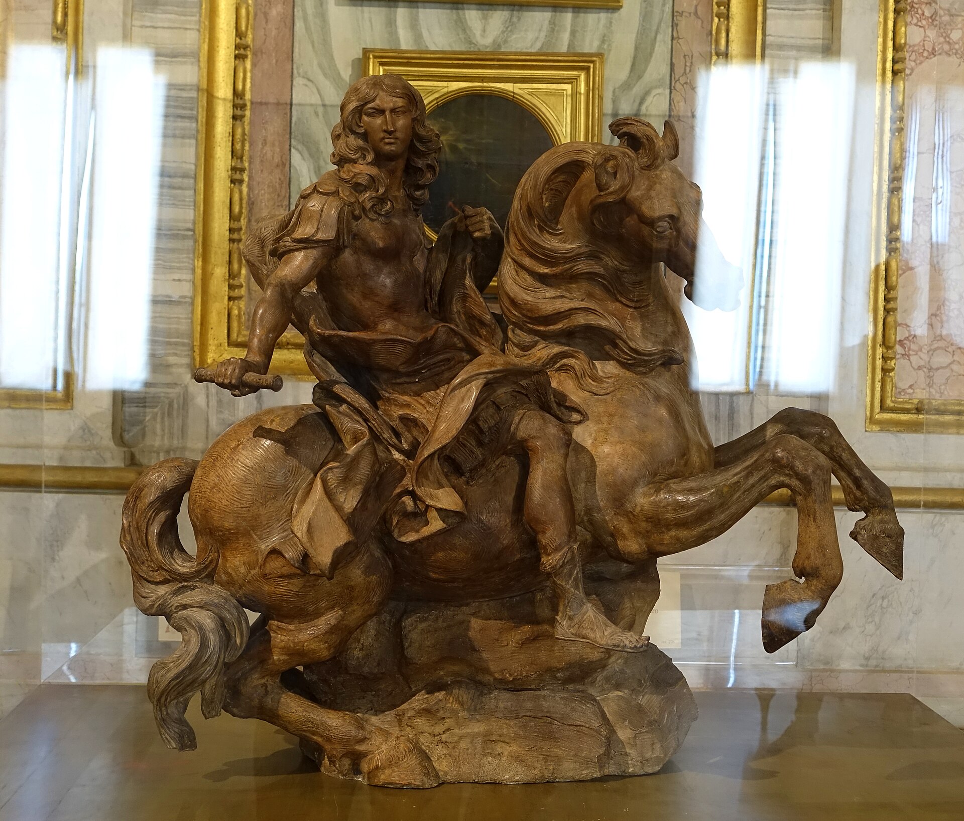 Il bozzetto in terracotta per la statua equestre di Luigi XIV