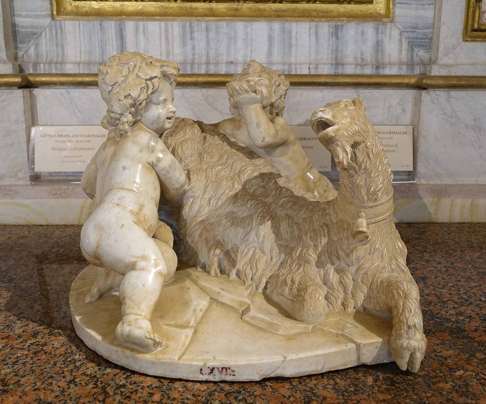 La capra Amaltea con Giove bambino e un faunetto attribuita a Gian Lorenzo Bernini