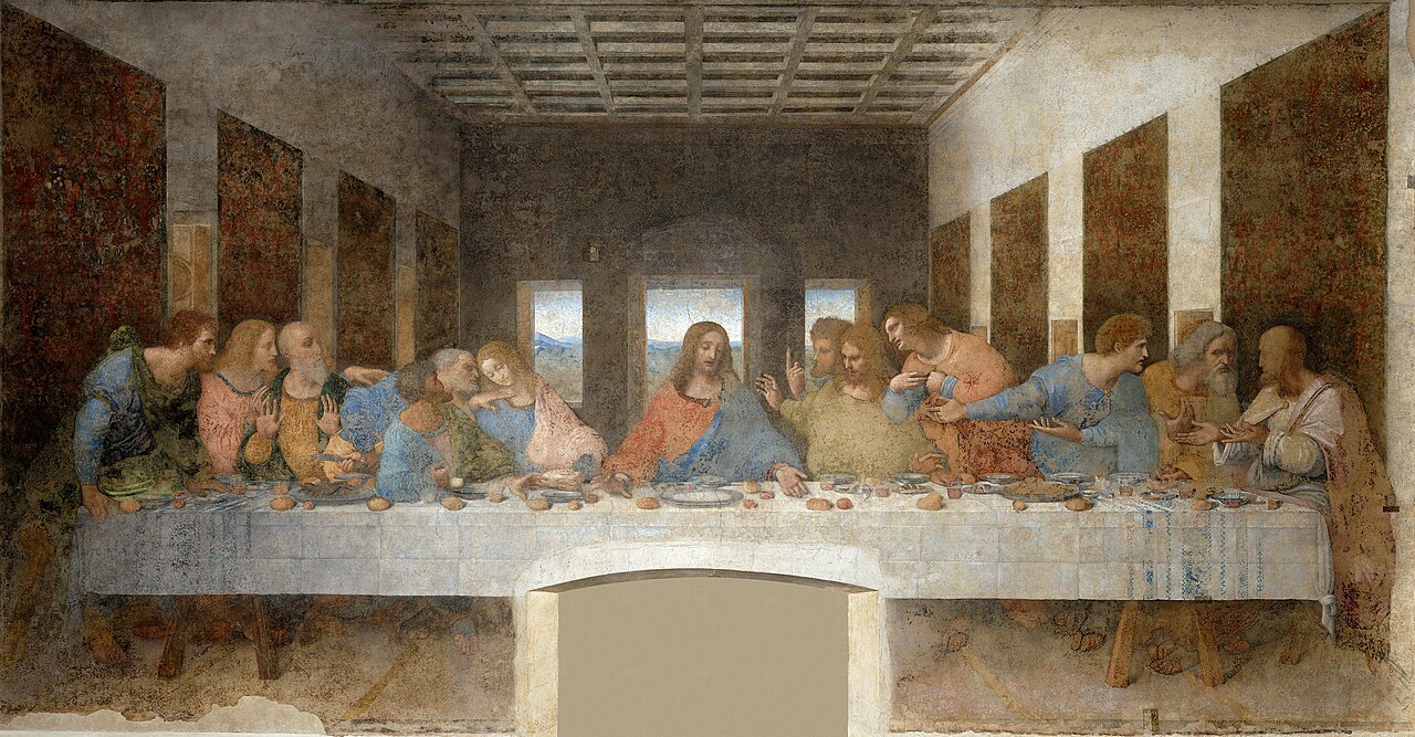 l’Ultima Cena di Leonardo nel refettorio di Santa Maria delle Grazie a Milano