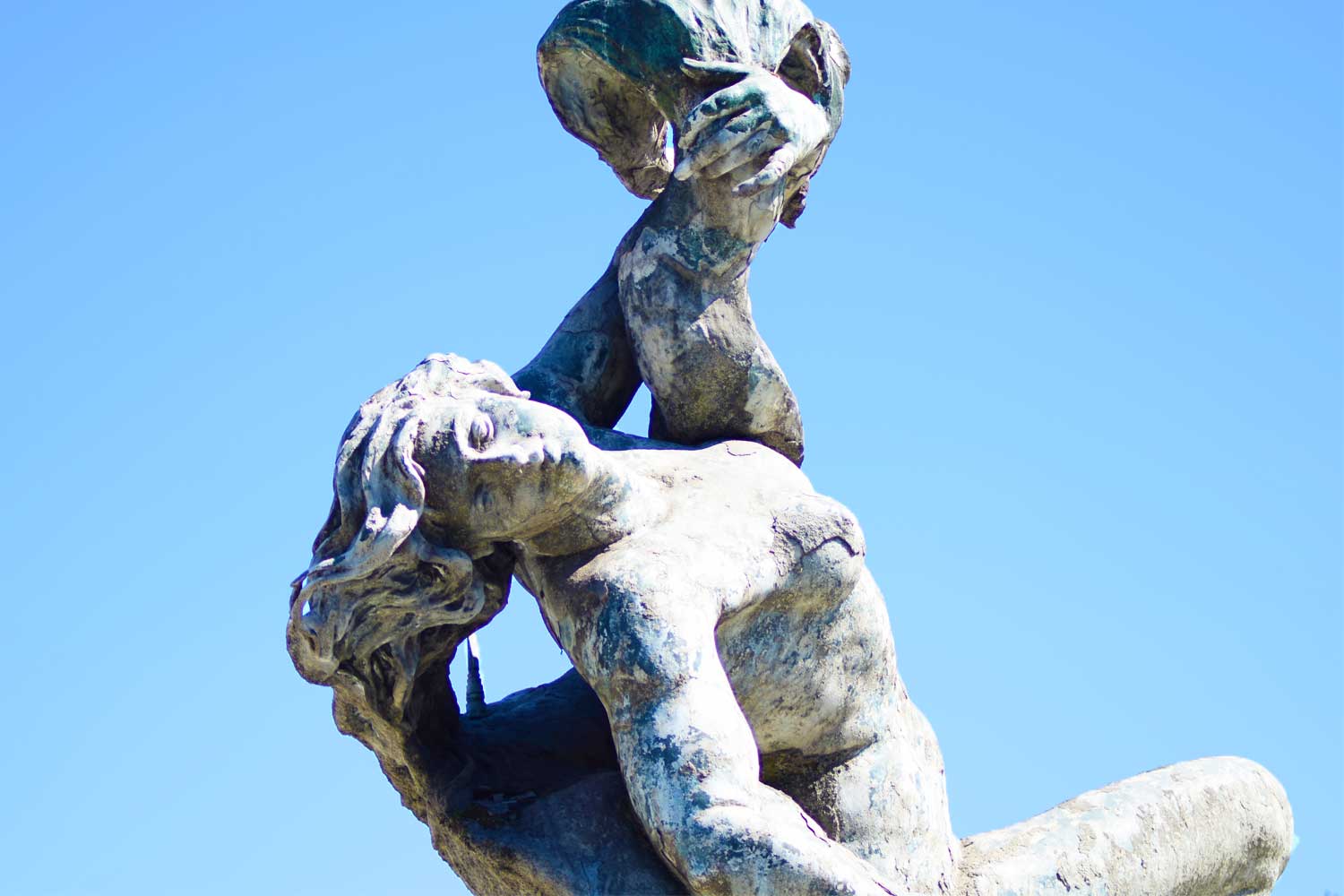 particolare della fontana della naiadi