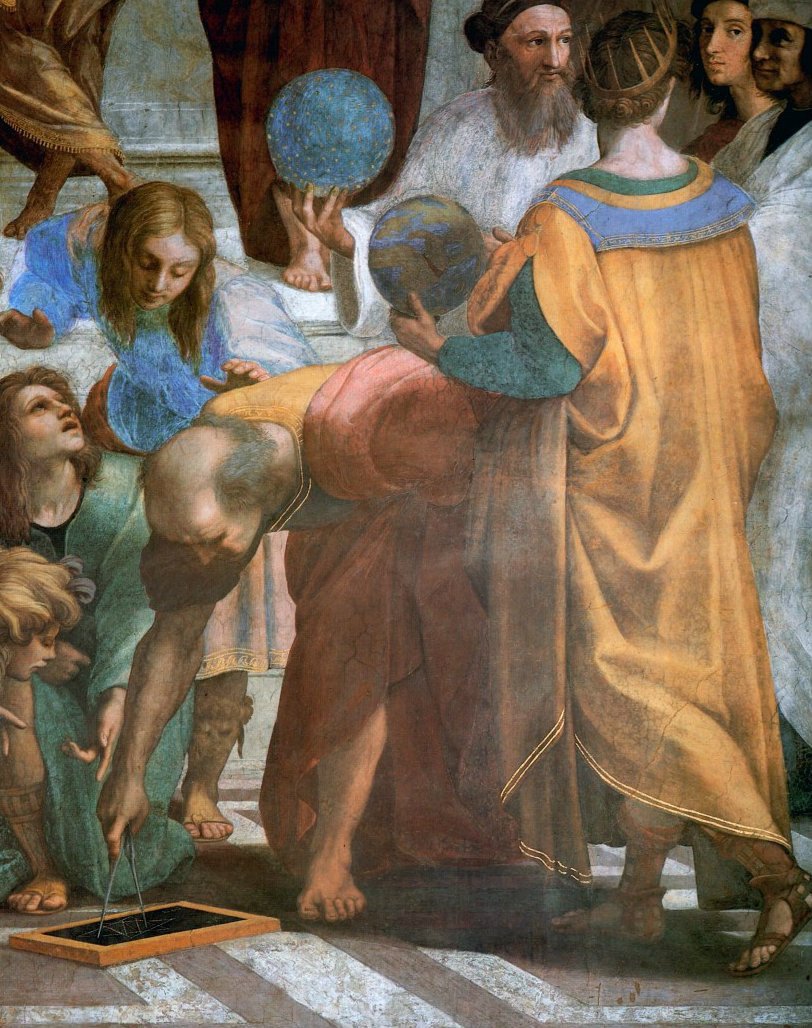 euclide nella scuola di atene
