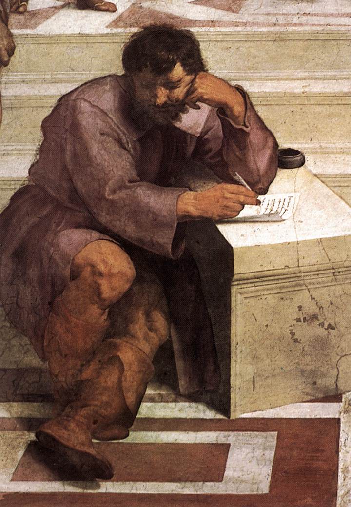 Michelangelo raffigurato come Eraclito