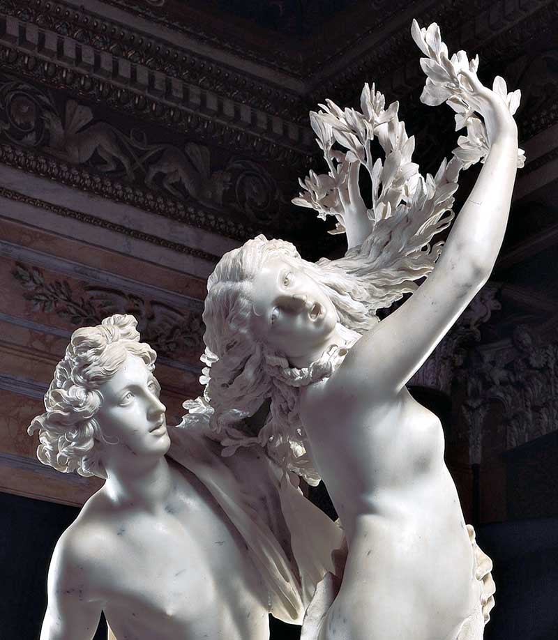 apollo e dafne di bernini alla galleria borghese