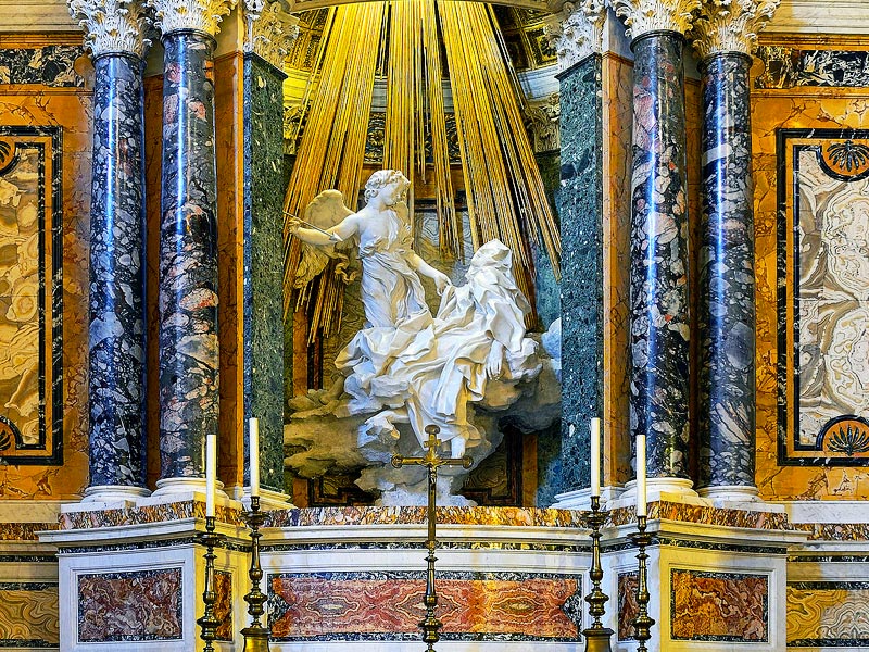l'estasi di santa teresa di bernini in santa maria della vittoria