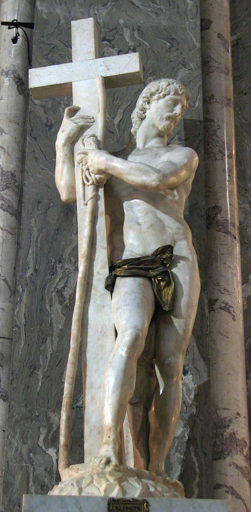 il cristo della minerva di michelangelo a roma