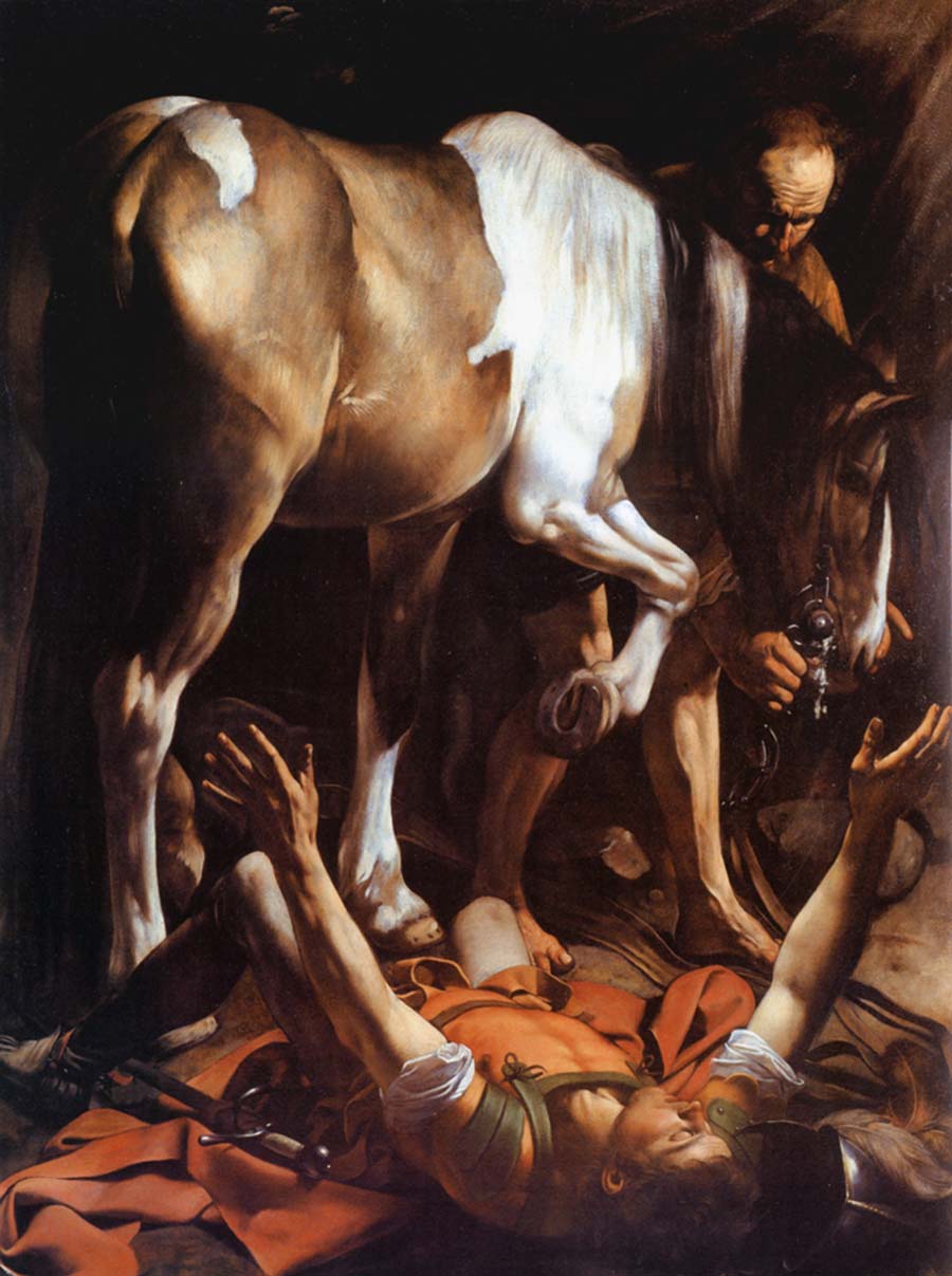 la conversione di san paolo, dipinto di caravaggio