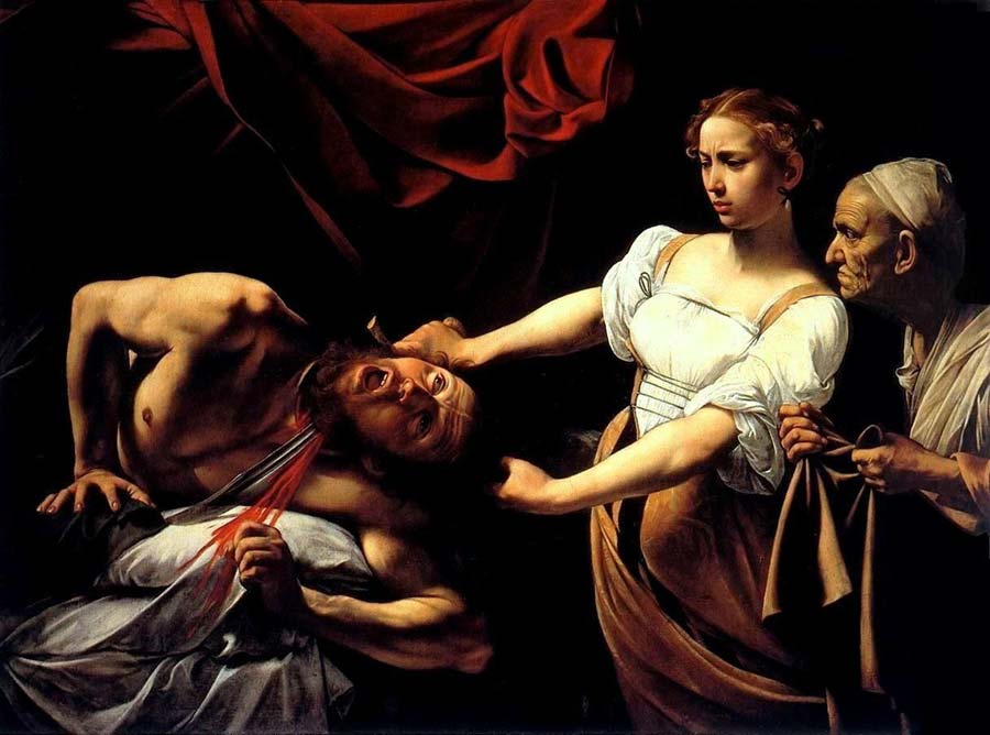 giuditta e oloferne, dipinto di caravaggio