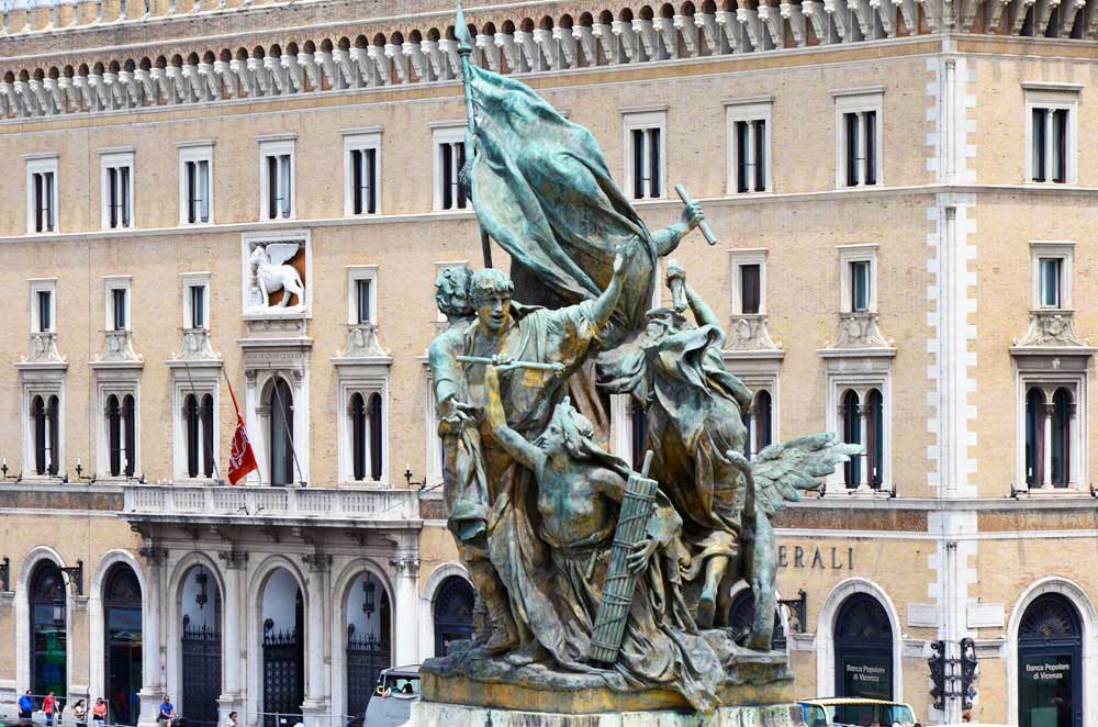 statue équestre en bronze du Vittoriano