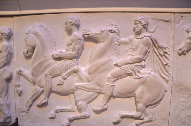 i cavalieri del fregio del partenone al british museum