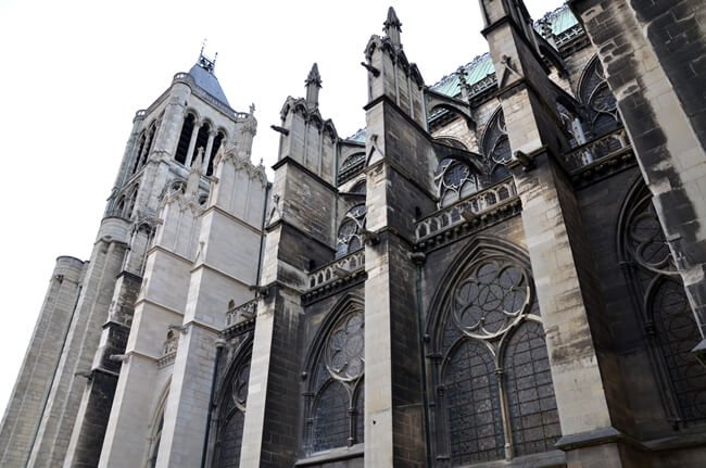 the exterior of the Basilica of Saint-Denis