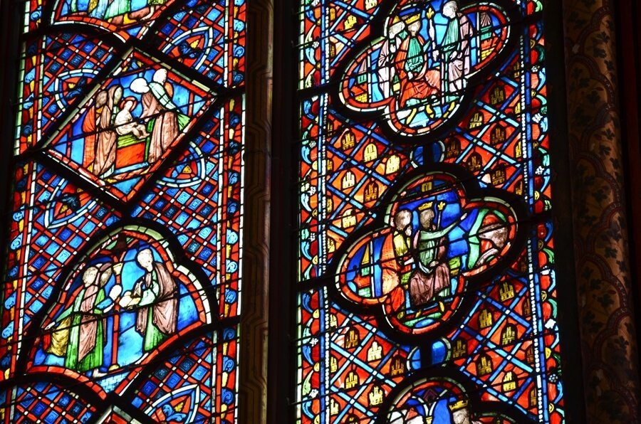 le vetrate della sainte-chapelle di parigi