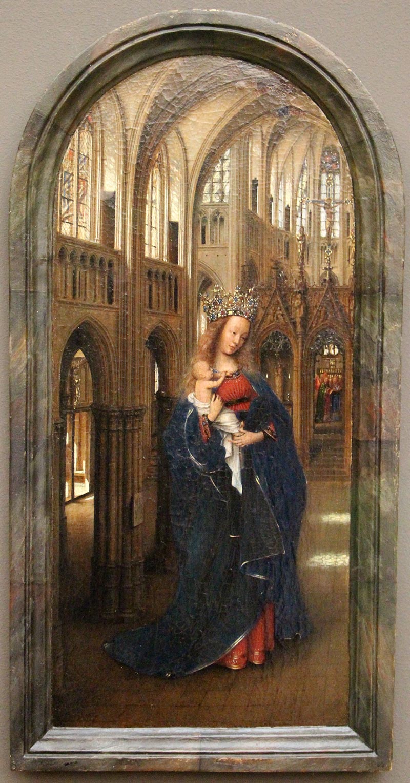 la madonna in una chiesa di jan van eyck alla gemäldegalerie