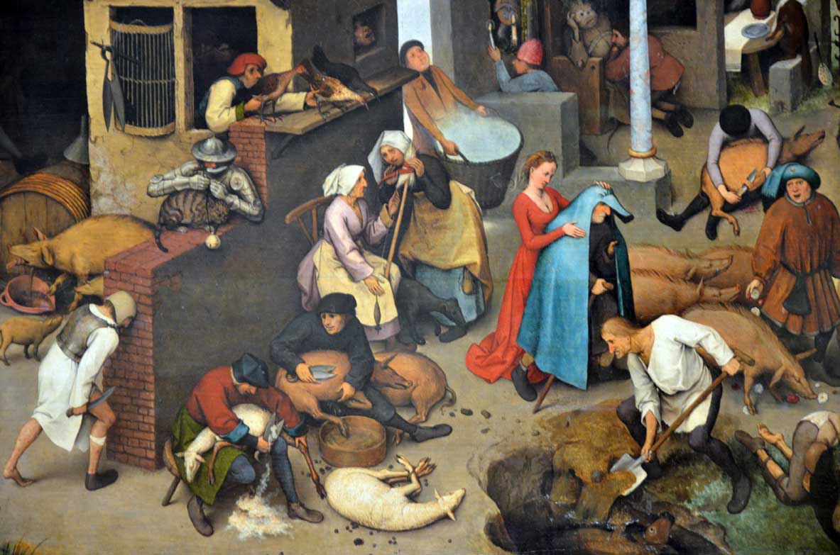 i proverbi olandesi di bruegel alla gemäldegalerie di berlino