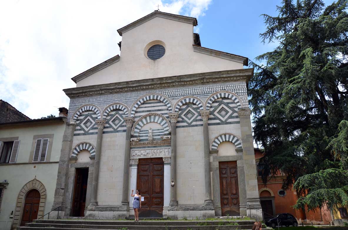 esterno della chiesa di sant'andrea a Pistoia