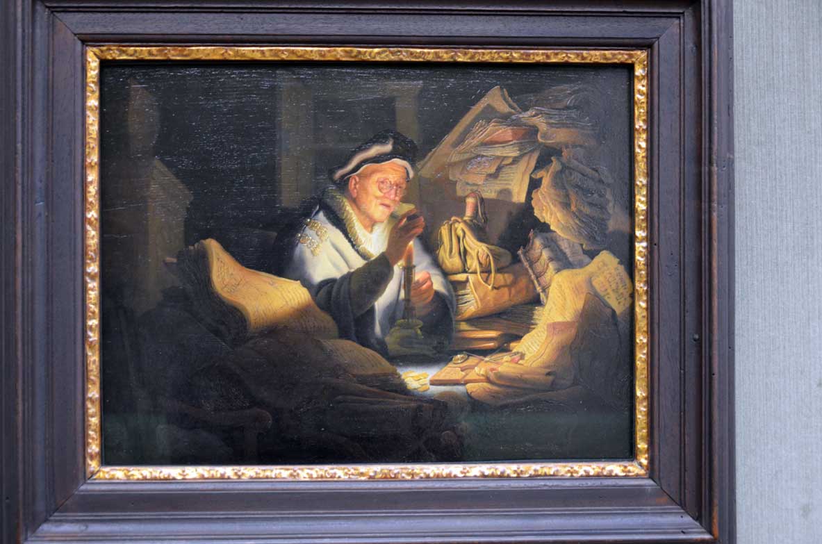 il cambiavalute di rembrandt alla gemäldegalerie