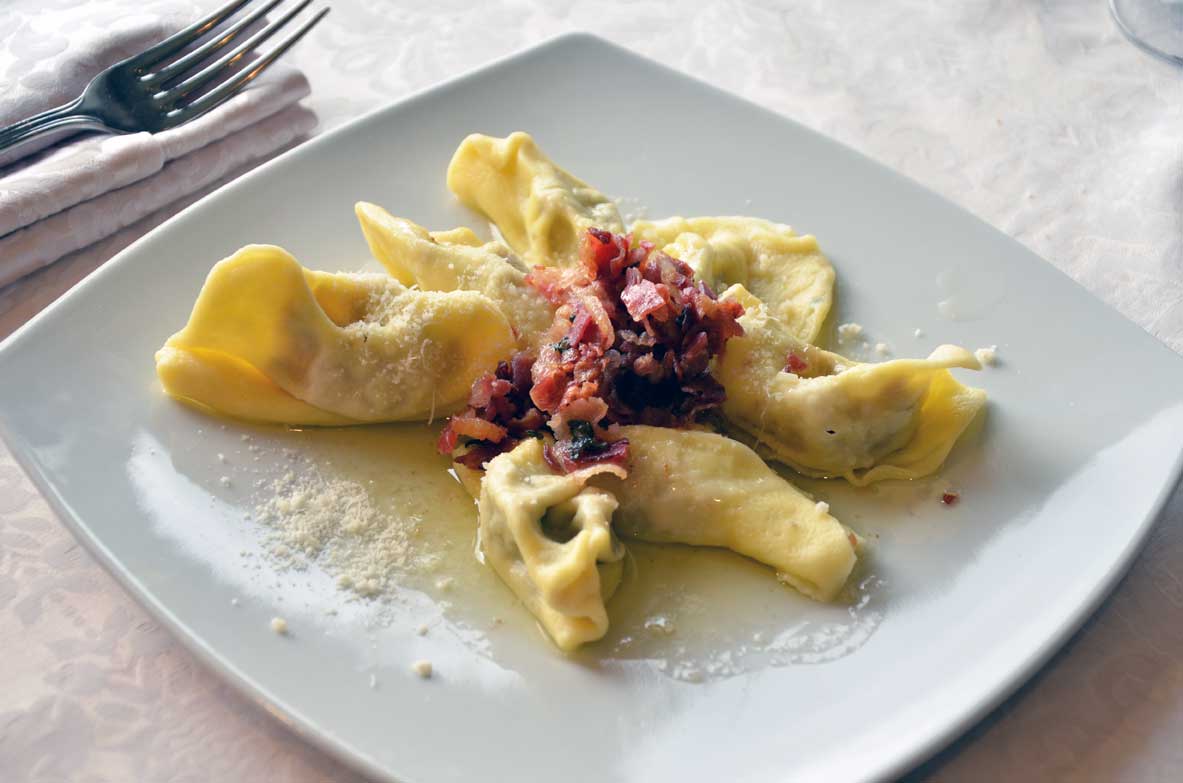casoncelli del ristorante Gritto a Rota di Imagna