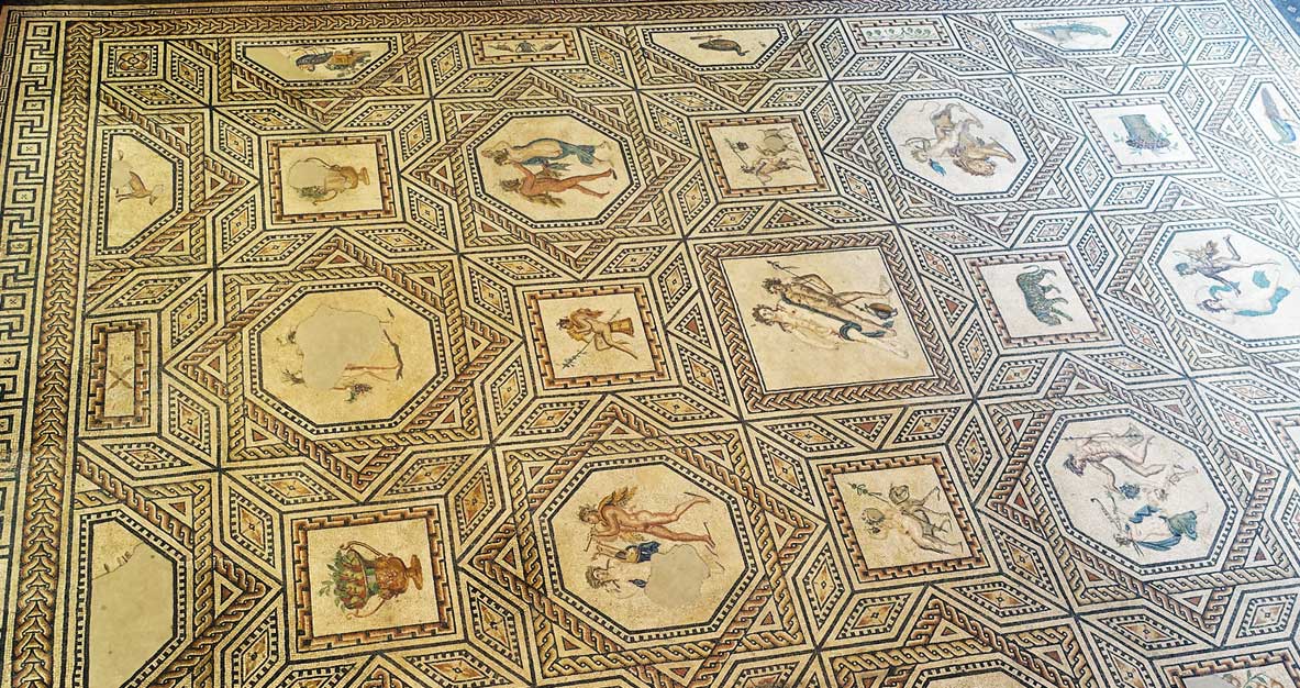 mosaïque de dionysos au musée romano-germanique de cologne