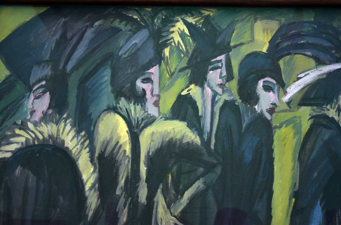 cinq femmes dans la rue de kirchner au museum ludwig de cologne