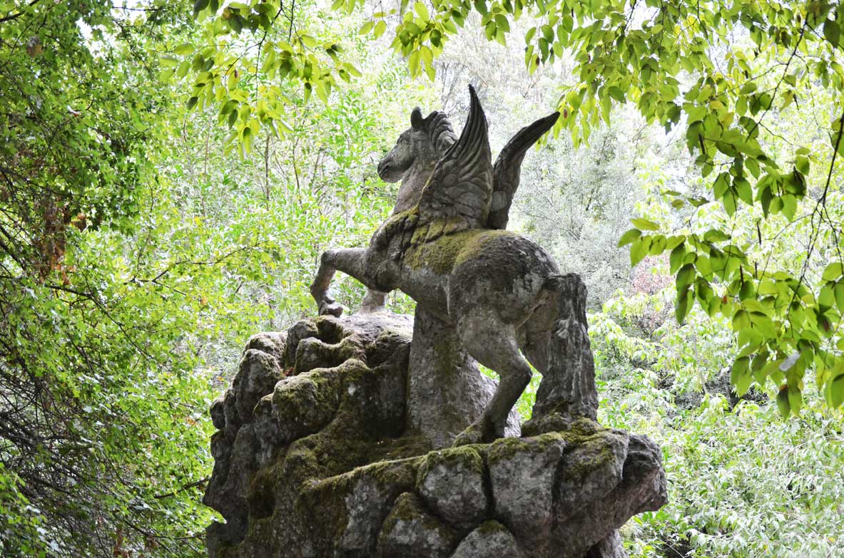 statua di pegaso a bomarzzo