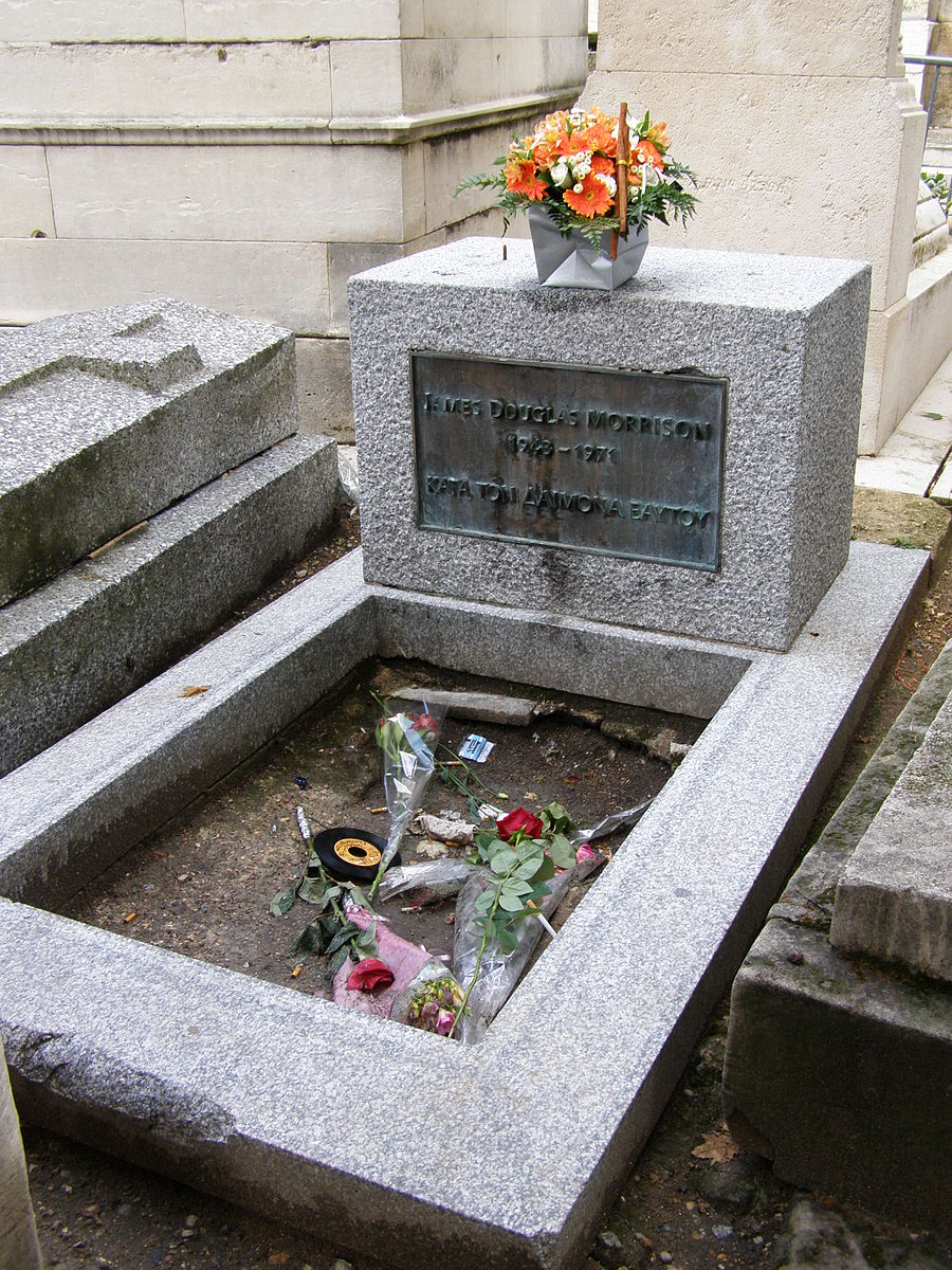 Jim Morrison's grave at Père-Lachaise