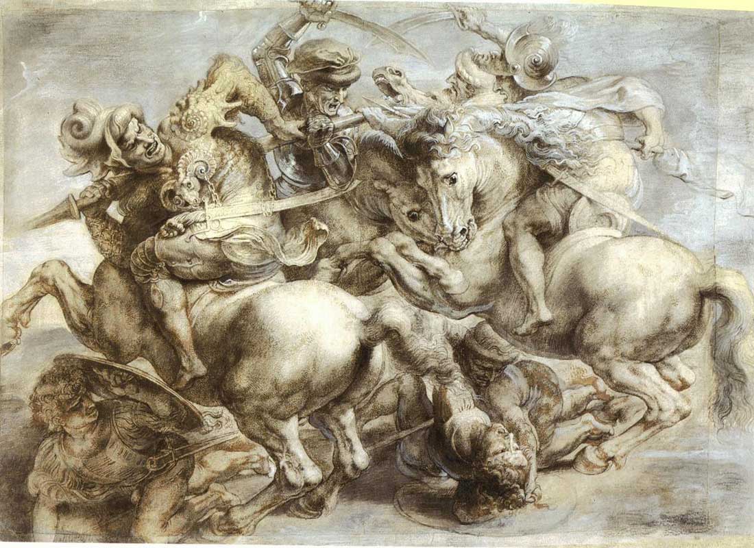 leonardo da vinci battaglia-Anghiari