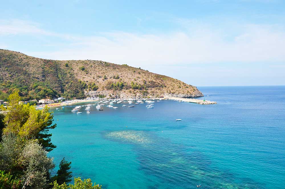 mare cristallino in cilento