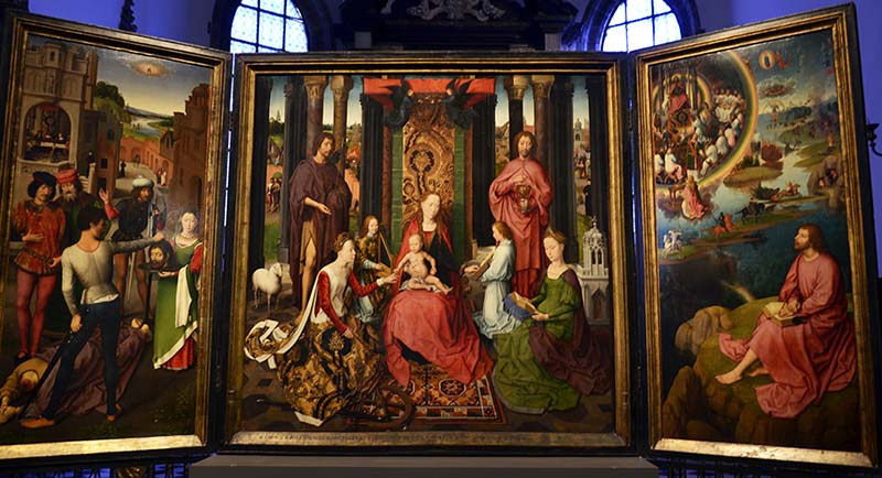 Sposalizio mistico di Santa Caterina, Memling