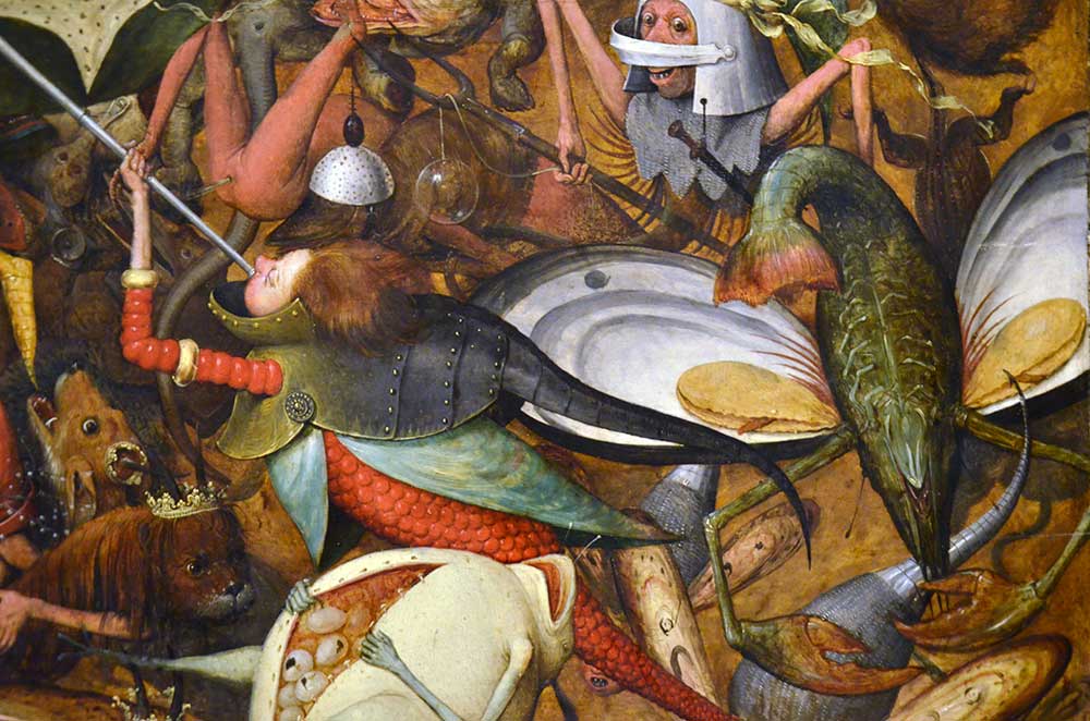 dettaglio de "La caduta degli angeli ribelli", Bruegel